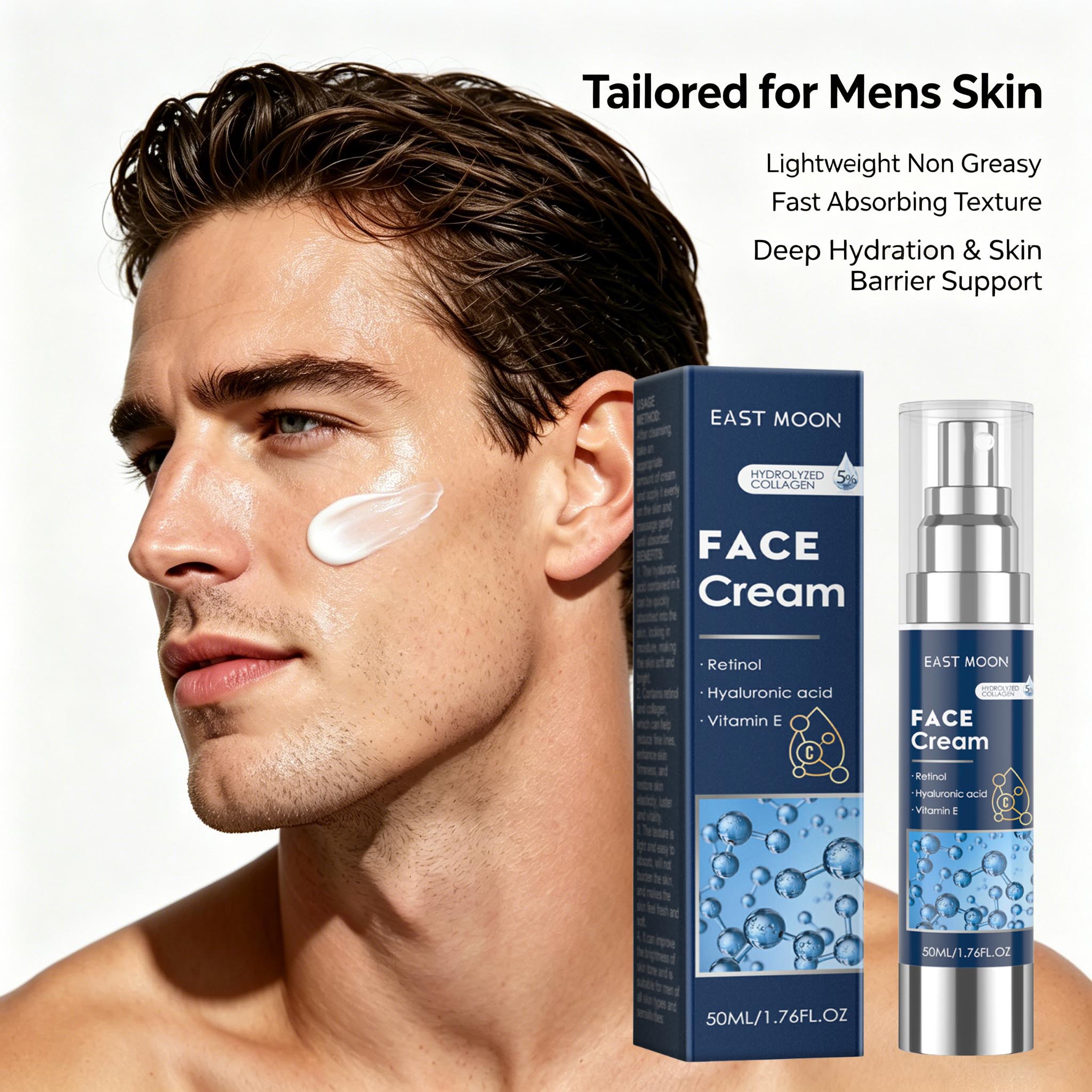 Skincare Retinol - Men's Retinol Face Cream Hyaluronic Firming
