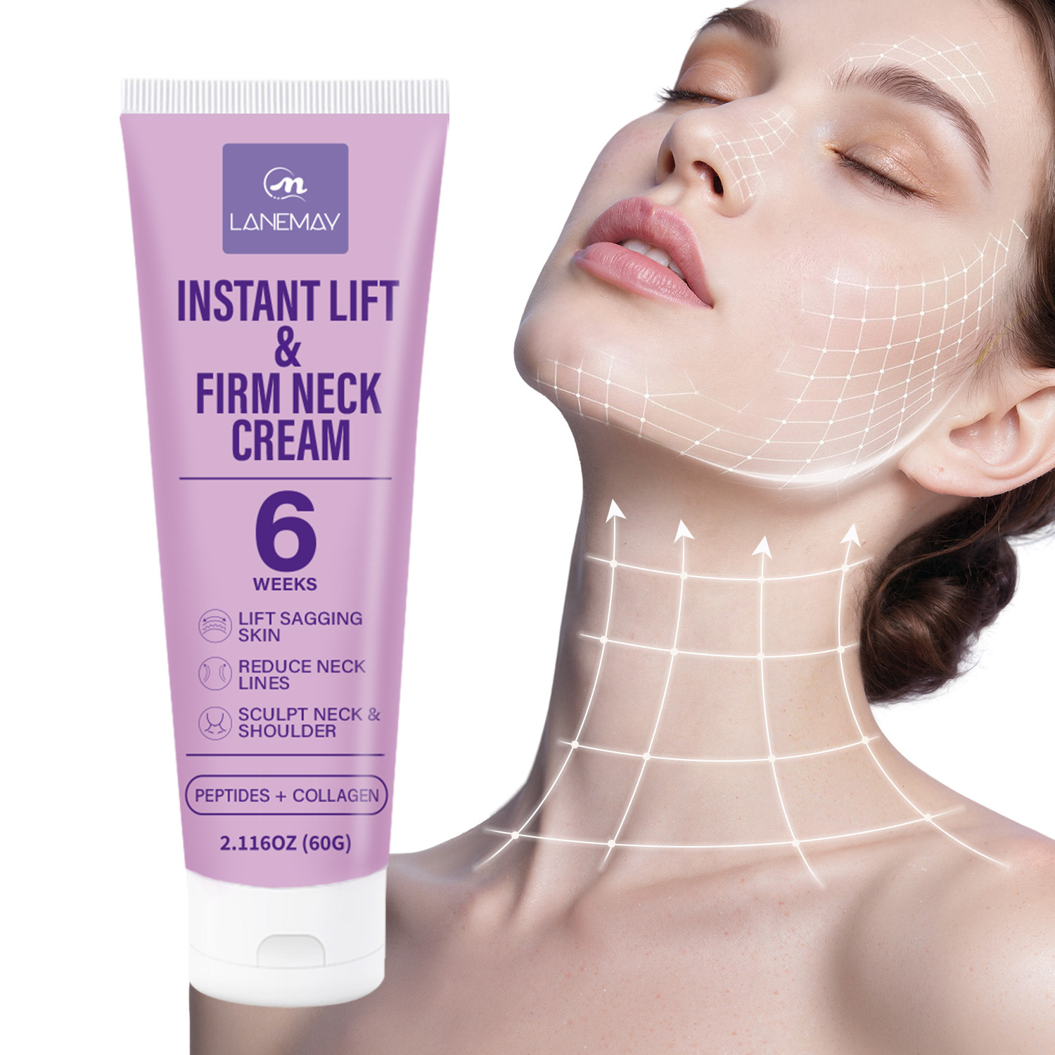 Instant Lift Firm Neck Cream w - Peptide Neck Cream recension och pris